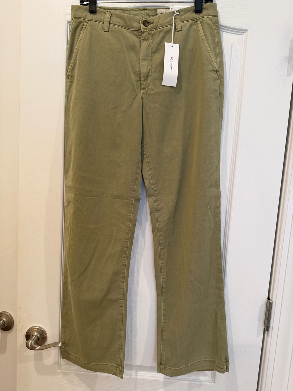 AG Caden Olive Green Straight Chino Pants